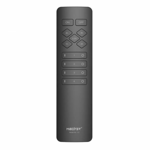Bezdrôtový, na batérie, diaľkový ovládač, magnetický, 2,4 GHz, rádiová frekvencia, 4-zónový, pre Smart Plug & Switch, čierna, Miboxer (Mi-Light), C2