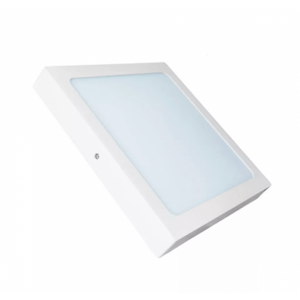 LED panel, 24 W, povrchová montáž, štvorcový, neutrálna biela, AL